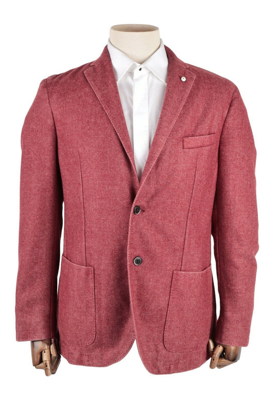 Men's LBM 1911 Tailored Limited Edition Red Blazer Jacket Size 52 R
