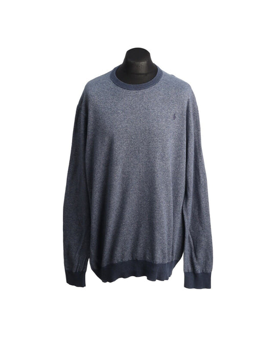 RALPH LAUREN Pullover Blue Cotton Crew Neck Men's Jumper Size XXL