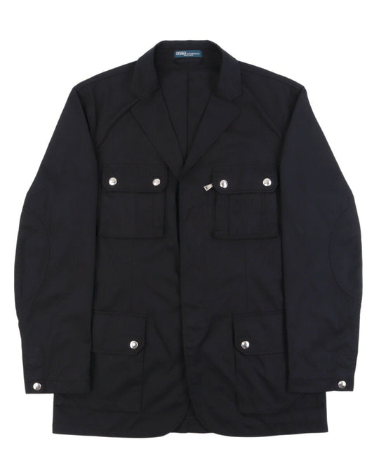 Men's POLO BY RALPH LAUREN Black Utility Multipocket Safari Jacket Size L
