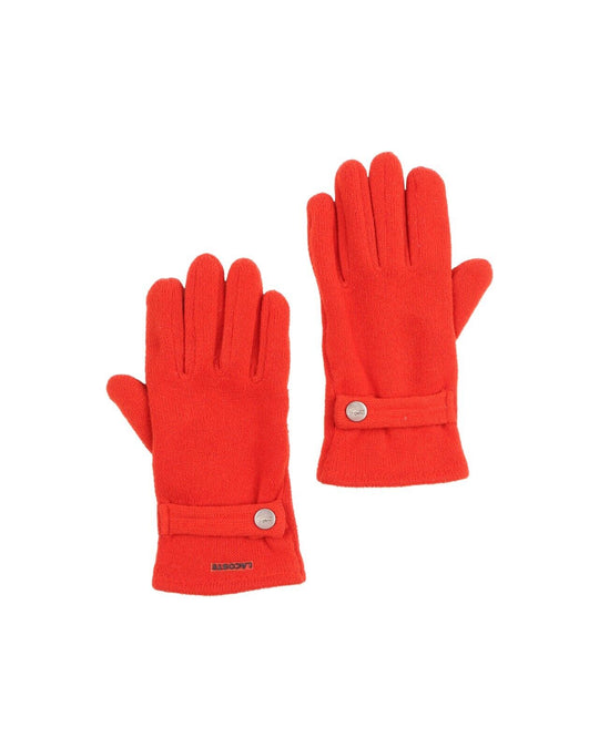 Vintage LACOSTE Sport Orange Polartec Fleece Outdoor Gloves