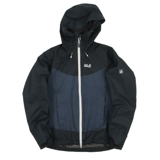 Women's JACK WOLFSKIN Navy Blue Outdoor Windbreaker Jacket Size s