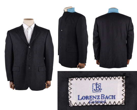 Men's LORENZ BACH Navy 100% Cashmere Blazer Jacket Size 40 US / 50 IT