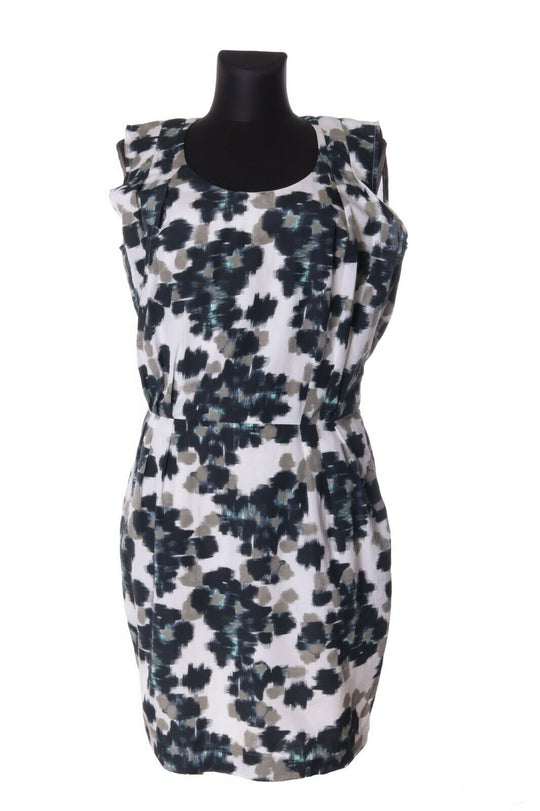 Women's PAUL SMITH Multicolor Silk Mini Printed Sleeveless Dress Size 42