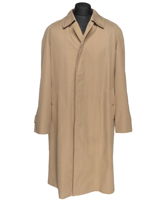 BURBERRYS Trench Coat Beige Cotton Men's Nova Check Lining Long Jacket Size 48