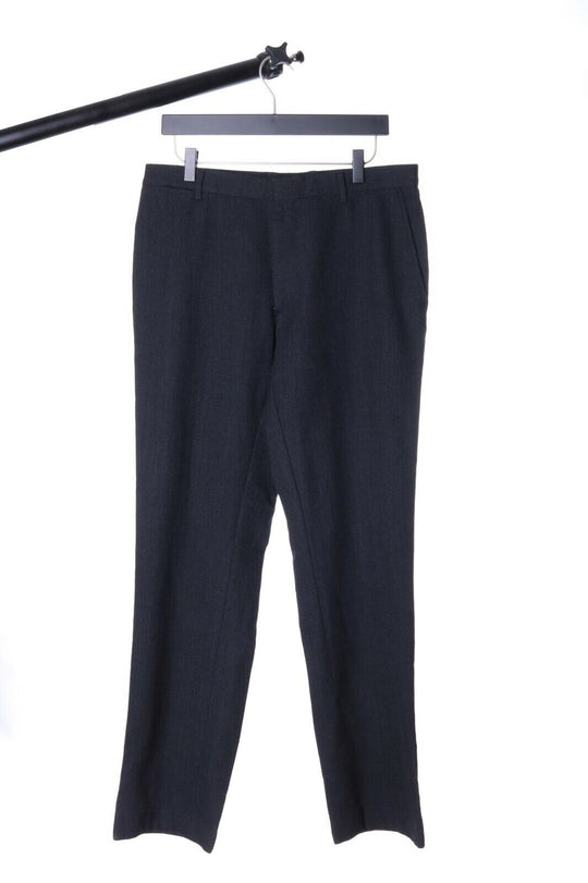Men's BURBERRY LONDON Grey 100% Wool Trousers Size 52