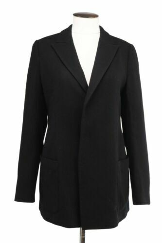 Women's Y`s YOHJI YAMAMOTO Japan Black Wool Blend Short Coat Size 2