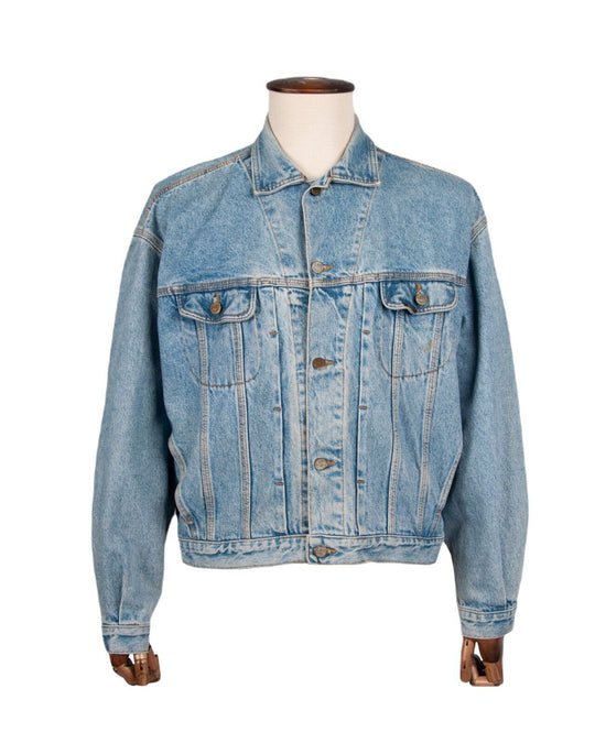 Vintage LEE Apache Jeans Jacket Blue Mens Denim Size L