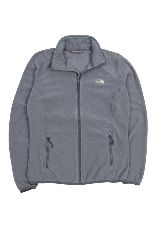 Women's THE NORTH FACE Grey Adjustable Pile Fleece Jacket Size M