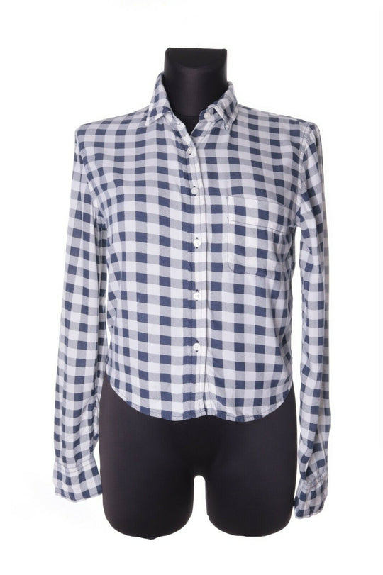 Women's DENIM & SUPPLY RALPH LAUREN 100% Viscose Check Button Front Shirt Size s