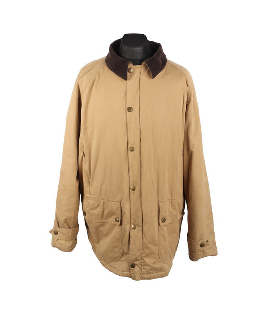 BARBOUR Winter Beauchamp Travel Jacket Light Brown Mens Size XL
