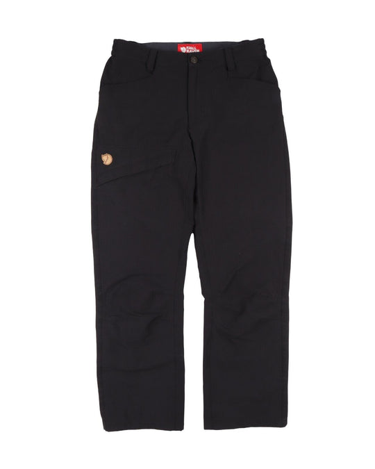 FJALLRAVEN Pants Black Daloa Stretch Womens Lightweight Trouser Comfort Size 36