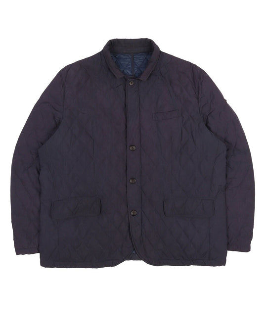 Men's HACKETT London Navy Blue Nylon Padded Quilted Jacket Size XXL