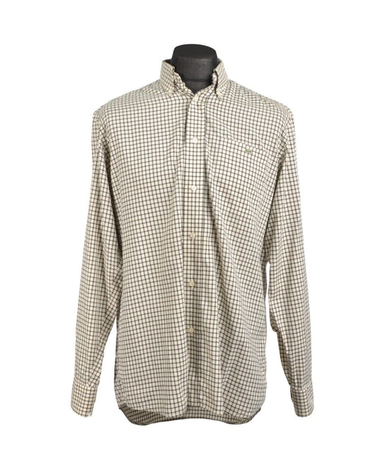 LACOSTE Shirt Multicolor Check Cotton Size 40