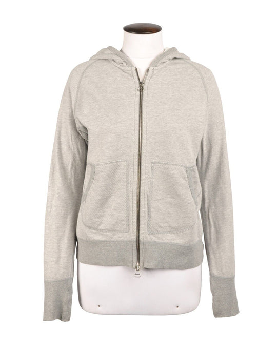 WINGS + HORNS Hoodie  Gray Cotton Full Zip Jumper Women's  Size M