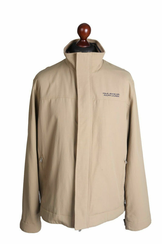 Men's RALPH LAUREN POLO JEANS CO Beige Casual Outerwear Jacket Size L