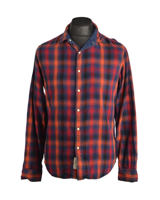 Men's LEVI'S Reversible Double Side Check Cotton Flannel Shirt Size M