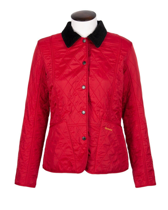 BARBOUR Winter Liddesdale Polarquilt Jacket Red Women's Size UK 10 US 6