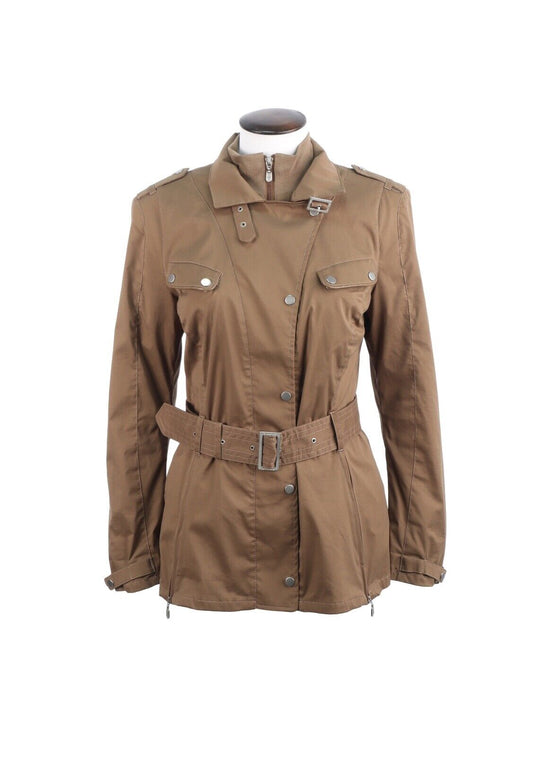 BELSTAFF Jacket Brown Moto Cotton Nylon Women's Size 44 IT