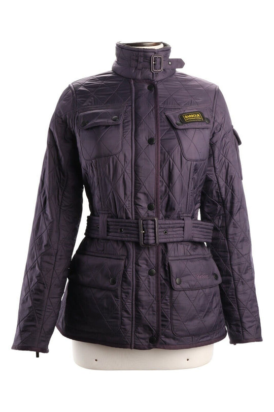 Women's BARBOUR International Violet Multipocket Quilted Jacket Size UK 10 US 6
