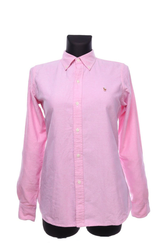 RALPH LAUREN SPORT Pink Cotton Slim Fit Shirt Blouse 10