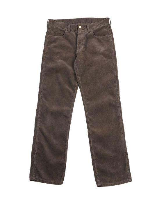 CARHARTT Pants Khaki 5-Pockets Straight Leg Mens Corduroy 30x34