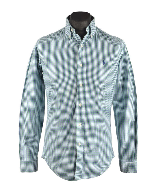 Men's RALPH LAUREN Multicolor Check Oxford Cotton Shirt Size S