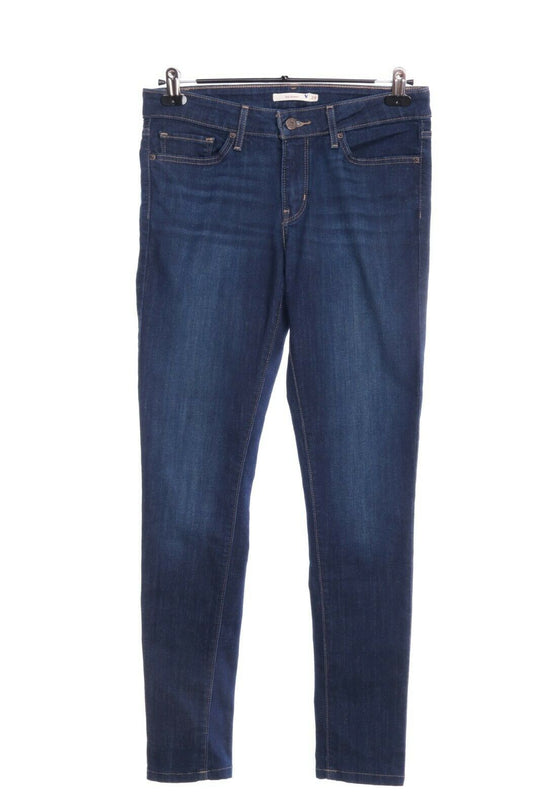 Men'S LEVI'S 711 Navy Cotton Denim Skinny Jeans Size 28