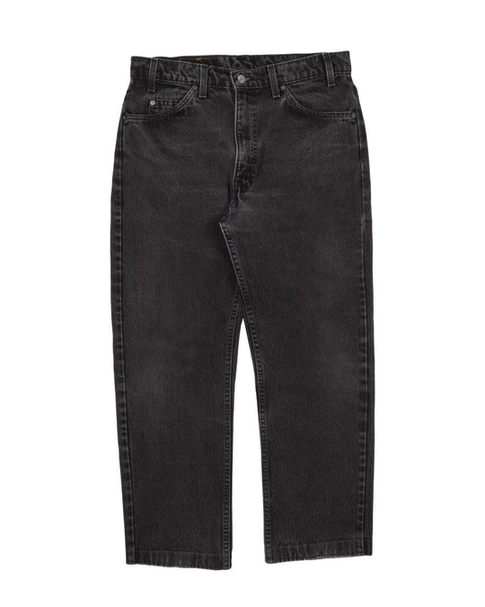 Vintage LEVIS 501 USA Denim Grey Mens Jeans Size W 34 L 36