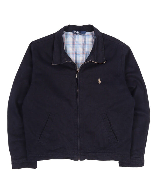 Men's POLO RALPH LAUREN Navy Cotton Blouson Jacket Size ~S / 20" P2P