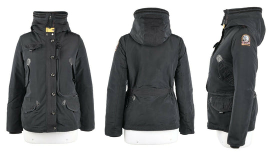 Girl's PARAJUMPERS Navy Down Insulated Parka Jacket Size KIDS M