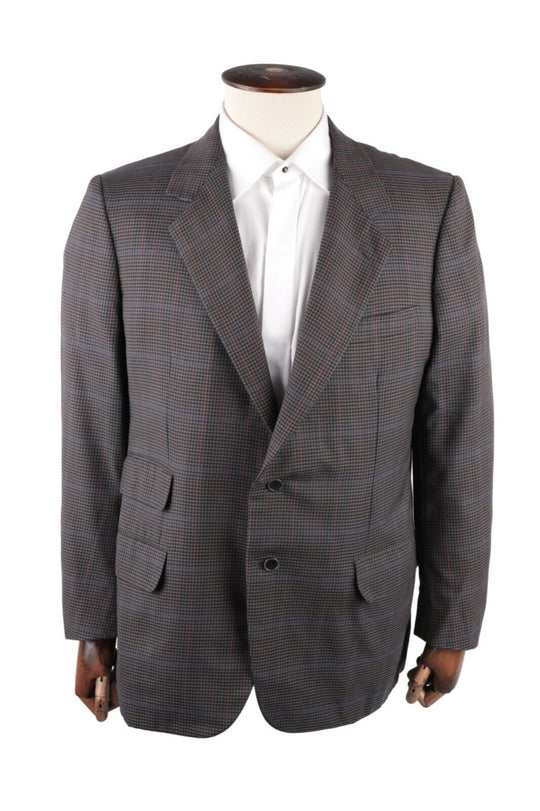 Men's Vintage BRIONI Roman Style Check Wool Blazer Jacket Size 44 UK / 54 IT