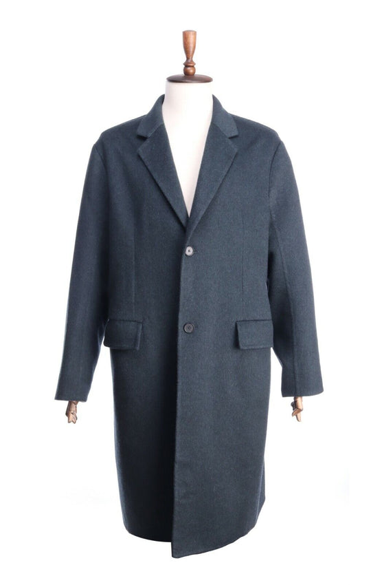 CALVIN KLEIN 205W39NYC by Raf Simons Double Face Cashmere Green Coat Size 52
