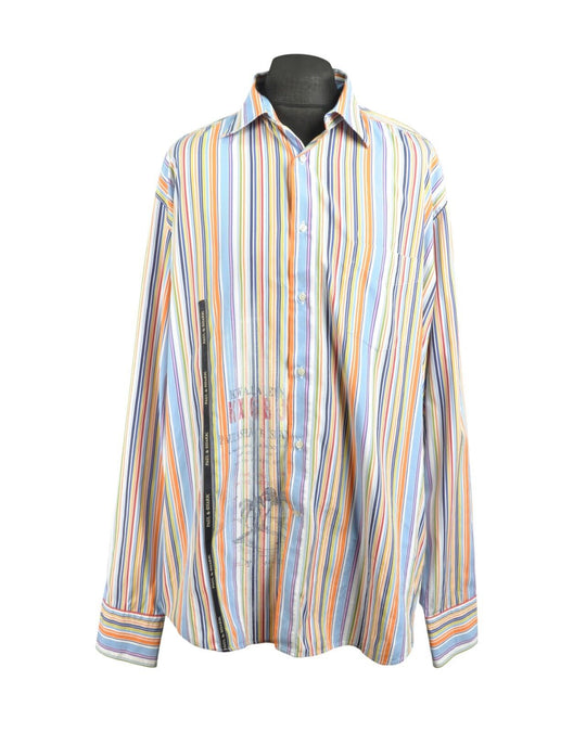 PAUL & SHARK Beachwear Shirt Multicolour Check Long Sleeve Men's Size XXL