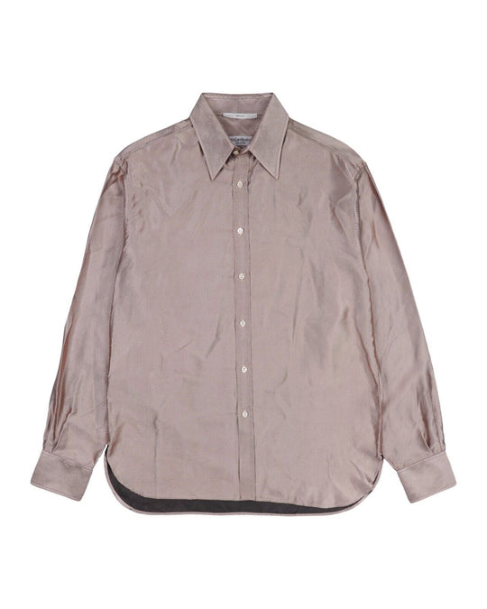 Yves Saint Laurent by Tom Ford Rive Gauche Shirt Pink Gold PureSilk Size 41/16