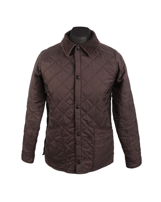 Kid's Boy's BARBOUR Brown Liddesdale Quilted Jacket Size XL / 12-13