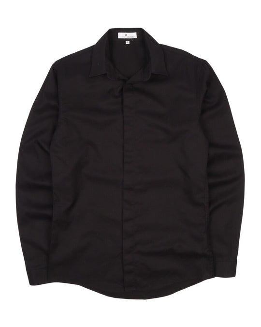 Men's DIOR Uniforms Black Cotton Dress Shirt Size S