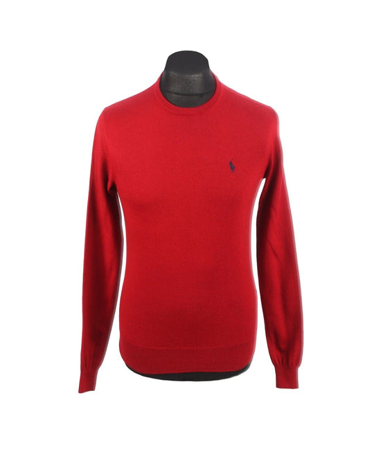 RALPH LAUREN Sweater Red Wool Men's Jumper Size XS