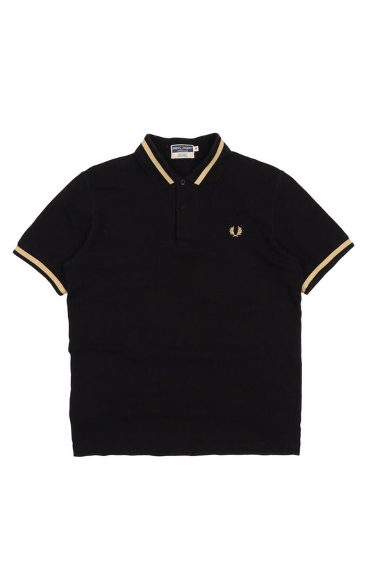 Men's FRED PERRY Reissues Black Pique Polo Shirt Size 40 / M