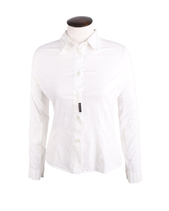 DOLCE & GABBANA White Vintage Women Shirt Blouse Top Size S