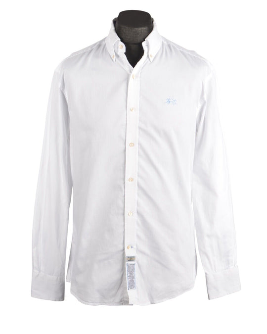 LA MARTINA White Men's Pima Cotton Shirt Size S