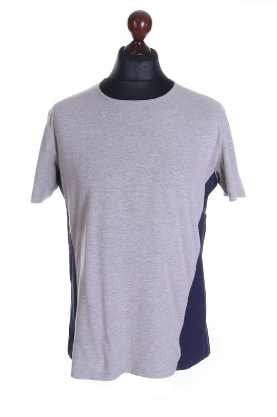 Men's FOLK Grey 100% Cotton SS Crew Neck T-Shirt Size 3