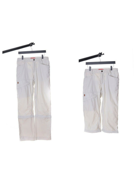 Women's FJALLRAVEN Beige Convertible Outdoor Doloa MT Trousers Size 38