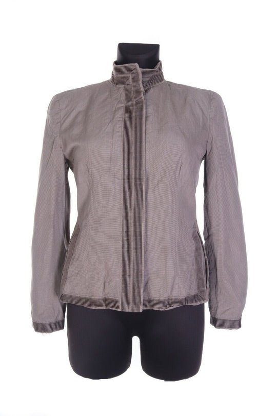 Women's GIORGIO ARMANI Olive Cotton Blend Giacca Donna Blazer Jacket Size 42