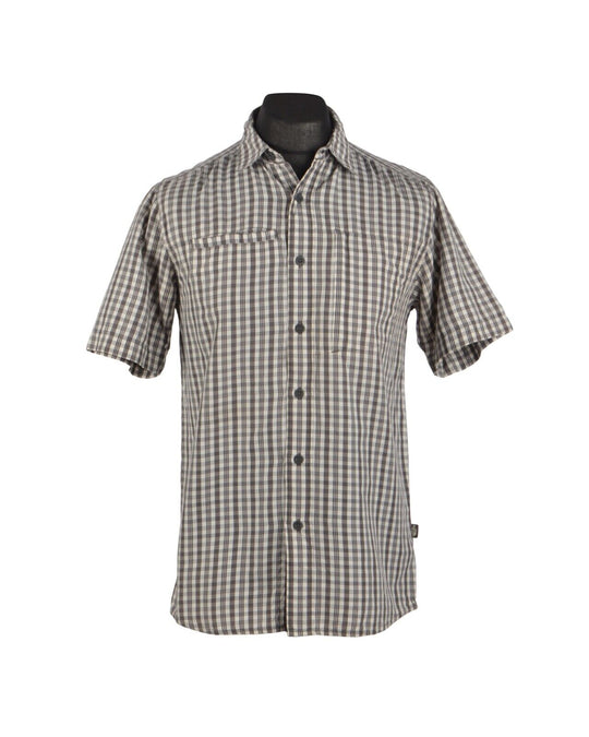 Men's TNF THE NORTH FACE Check Short Sleeve Outdoor Shirt Size ~ M P2P 21"