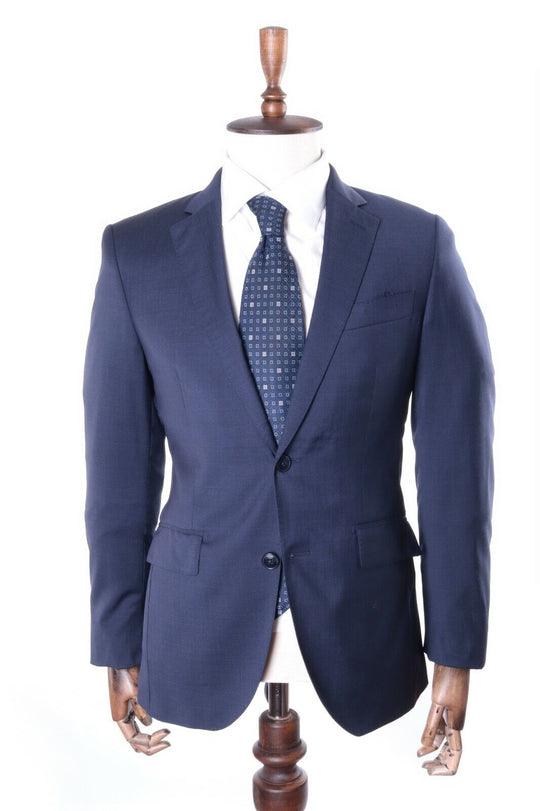 Men's HACKETT LONDON Navy 100% Wool Suit Jacket Size 38 / 48 R