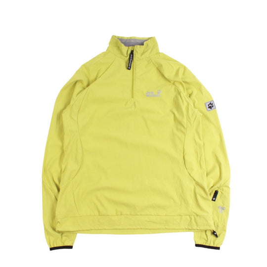 Women's JACK WOLFSKIN Outdoor Yellow Zip Neck Jacket Size L