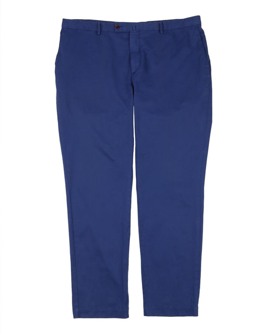 HACKETT Pants Blue Dyed Cotton Mens Trousers Size 42