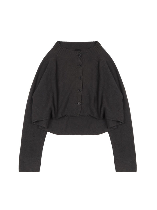 RUNDHOLZ Black Label Short Wide Cardigan Green Cashmere Womens Size M