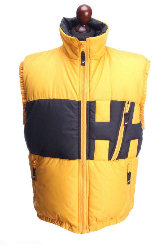 HELLY HANSEN Yellow Down Outdoor Puffer Vest Size S