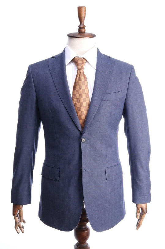 SUITSUPPLY Navy Blue Super 110's Sevilha Blazer Suit Jacket Size 94